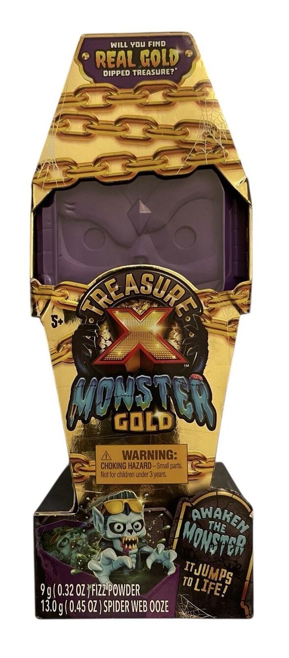 NEW Treasure X Monster Gold Purple Coffin Action Figure 13 Levels of Adventure